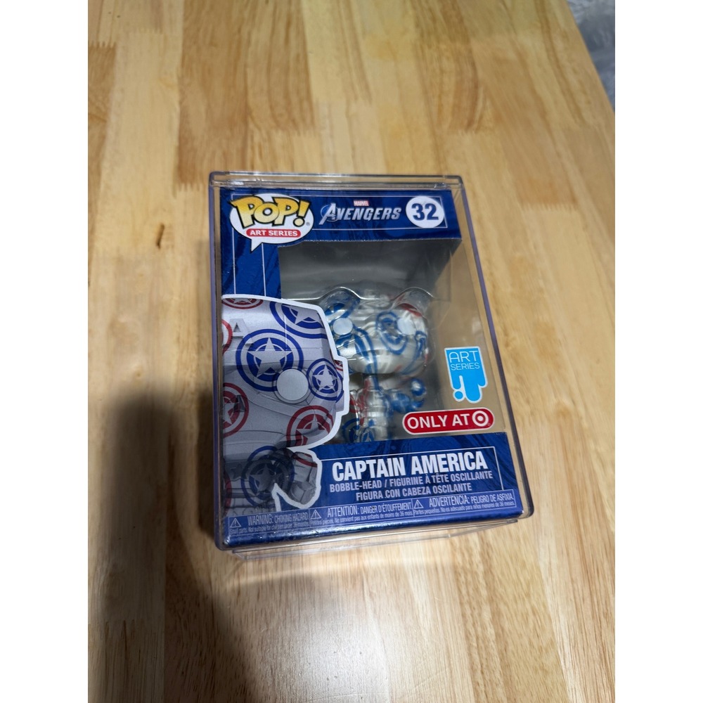 Funko Pop Art Series Marvel Avengers Captain America 32 Target Exclusive New